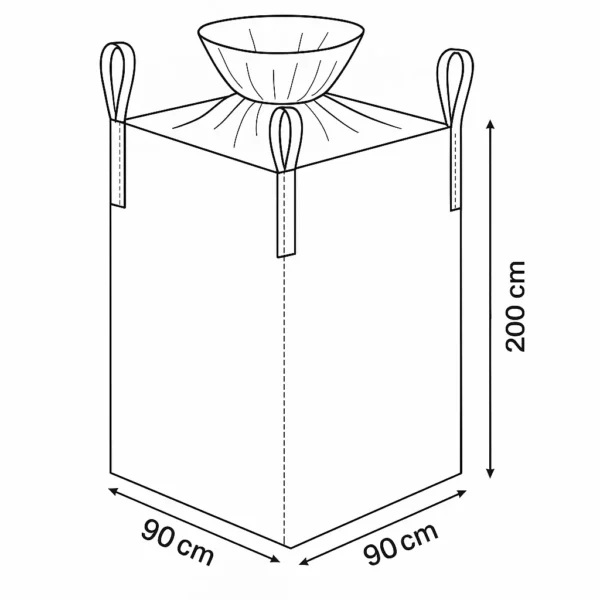 Біг-бег 90×90×200см